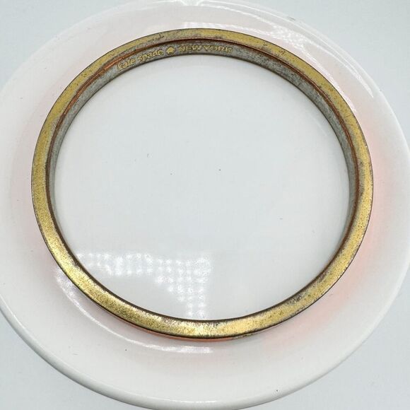 Vintage Kate Spade Orange Enamel Bangle Preppy Chic Timeless - Picture 7 of 9
